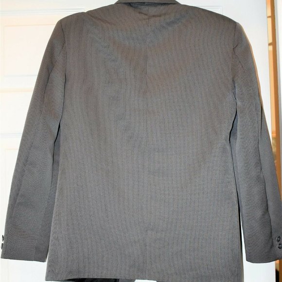 Public Notices Gray Striped Suit Jacket Size 16R - Picture 4 of 5